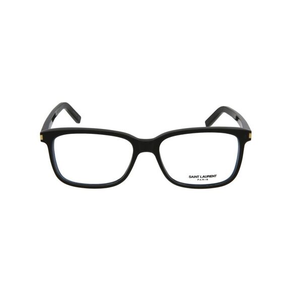 Saint Laurent Square-Frame Acetate Optical Frames Black Mens - Picture 1 of 5